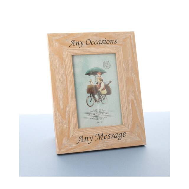 Personalised Photo Frame Various Sizes/Finishes Wooden Engraved Gift For Birthdays Anniversary Mum Nan Any Occasion Gifts - image 1