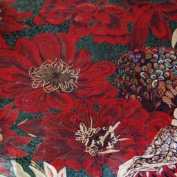 Magnificent Red Flowers Mosaic Stone Art - thumbnail 2
