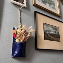 Dark Blue Hanging Vase - thumbnail 3