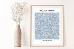 William Morris Print , Poster, Art, Wall Blue Wild Flowers Art Print, Fast Delivery - thumbnail 1