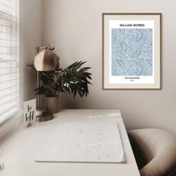 William Morris Print , Poster, Art, Wall Blue Wild Flowers Art Print, Fast Delivery - thumbnail 2