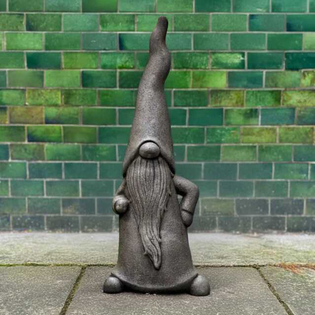 Nordic Gnome Statue Concrete Viking Tomte Sculpture Scandinavian Garden Decoration Handmade Stone Dwarf Figurine Rustic Outdoor Ornament - image 1
