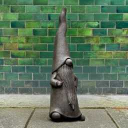 Nordic Gnome Statue Concrete Viking Tomte Sculpture Scandinavian Garden Decoration Handmade Stone Dwarf Figurine Rustic Outdoor Ornament - thumbnail 3