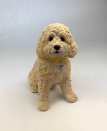 Pet Memorial Urn, Clay Sculpture, Portrait, Dog Memorial, Custom Loss Gift, Portrait