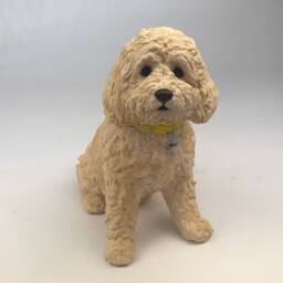 Pet Memorial Urn, Clay Sculpture, Portrait, Dog Memorial, Custom Loss Gift, Portrait - thumbnail 2
