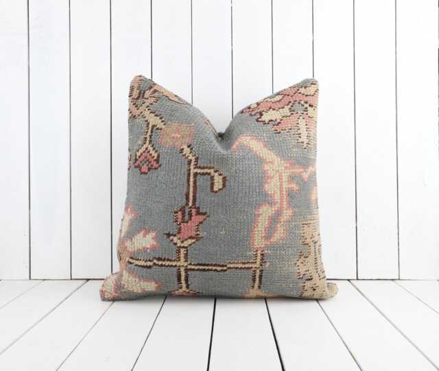 Turkish Kilim Pillow, 20x20 Inch, 50x50 cm Kilim Pillow Cover, Home Decor, Decorative Throw Turkish - image 1