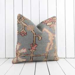 Turkish Kilim Pillow, 20x20 Inch, 50x50 cm Kilim Pillow Cover, Home Decor, Decorative Throw Turkish - thumbnail 3