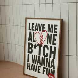 Leave Me Alone - Bite Rene?? Rapp Inspired Print Wall Art Home Decor Gift For Friend Music A4 Poster Lgbtq+ Queer - thumbnail 2