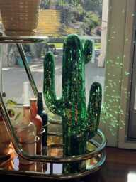 Large Green Disco Cactus Dopamine Decor - thumbnail 1