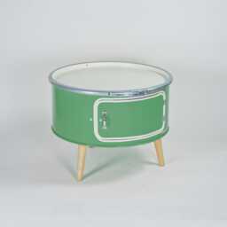 Betty With Door - Coffee Table From Oil Barrel - Industrial Handmade in Hamburg Loft Furniture Design Side - thumbnail 4