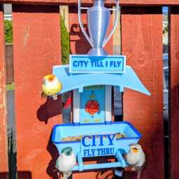 Manchester City Bird Feeder Football Fans Feeding Station - Quirky Garden Decor Wild Seed Tray Gift For Soccer City Fan - thumbnail 2