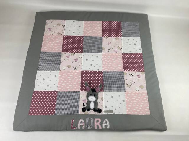 Baby Blanket/Playmat Patchwork Donkey/Rabbit Krd3009 - image 1