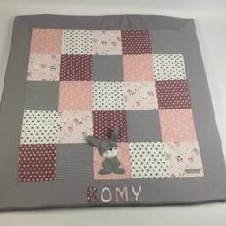 Baby Blanket/Playmat Patchwork Donkey/Rabbit Krd3009 - thumbnail 4