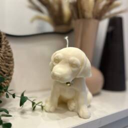 Large Beagle Dog Candle - Soy Wax Handmade Lovers Gift Pet Presents - thumbnail 2