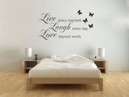 Live Laugh Love Wall Art Sticker, Modern Vinyl Transfer, PVC Decal - thumbnail 1