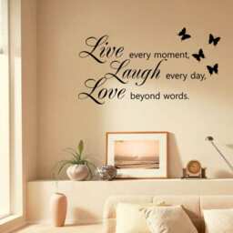 Live Laugh Love Wall Art Sticker, Modern Vinyl Transfer, PVC Decal - thumbnail 2