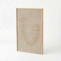 Huek Yellow - Framed Wall Hanging Minimalist Wool Tapestry Handwoven Art Modern Decor Neutral Fiber - thumbnail 1
