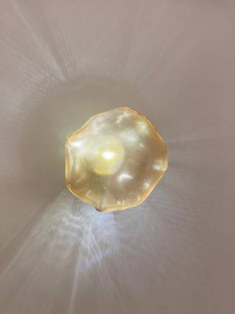 Natural Glass Sconce, Handmade Modern Stylish Wall Lamp, Blown Bedroom Elegant Bedside Sconce - image 1