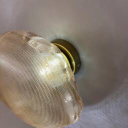 Natural Glass Sconce, Handmade Modern Stylish Wall Lamp, Blown Bedroom Elegant Bedside Sconce - thumbnail 3