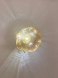 Natural Glass Sconce, Handmade Modern Stylish Wall Lamp, Blown Bedroom Elegant Bedside Sconce - thumbnail 1
