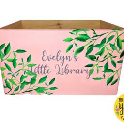 Personalised Hand-Painted Book Crate, Nursery Decor - thumbnail 2