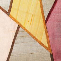 Translucent Silk Pojagi Screen Korean Patchwork Window Covering - thumbnail 4