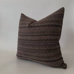 Moche Coffee - Brown Pillow Cover, Decorative Cover in Brown, Designer Tribal Inspired Pillow, Hackner Home - thumbnail 3