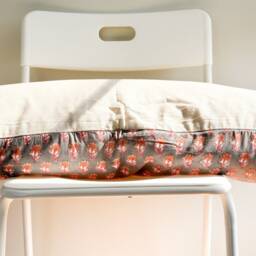 Block Print Lumbar Pillow Cover Floral Batik, Natural Dyed - thumbnail 3
