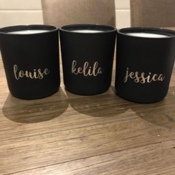 Personalised Soy Wax Candle - Handmade Customise Gold Silver White Gifts Home Decor - thumbnail 4