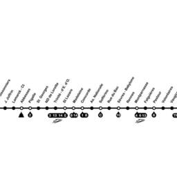 Paris Wall Decal Line 12 Of The Parisian Subway, Montmartre, Montparnasse - thumbnail 2