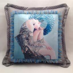 Silk Pillow Case . Crystal Pillow Pop Of Color Pillows. Mindfulness Gift. Beads .spiritual Decorative Pillow. Attraction - thumbnail 3