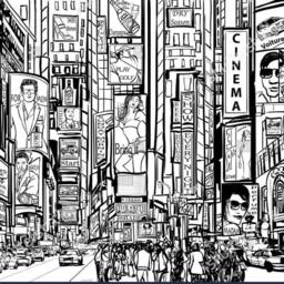 New York Cityscape Vinyl Wallpaper Black & White Urban Wall Mural - thumbnail 2