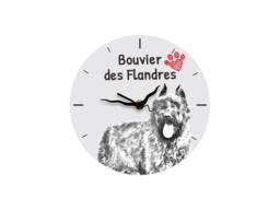 Flandres Cattle Dog, Free Standing Mdf Floor Clock With An Image Of A Dog - thumbnail 1