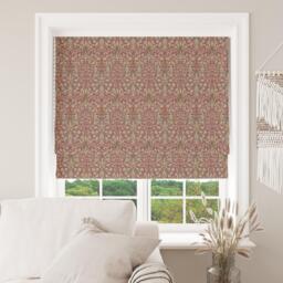 Custom Made To Measure Roman Blind Shade William Morris Snakeshead Wine Hand Crafted