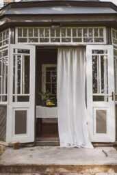 White Linen Curtain With Black Stripes, Rod Pocket Panel, Striped Window Treatments, Eco-Friendly Natural Curtain