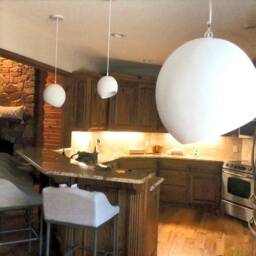 Wabi-Sabi Ceramic Pendant Light, Terracotta White Clay, Minimalist Ceiling Lamp - Hardwired/Plug-In, Naaya Tilta - thumbnail 3