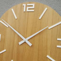 Clock Wall Wood Clock Oak 50 cm - thumbnail 2