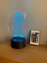 Personalised Girl Roblox Night Light, Children's Light, Game Room, Boys Night Led Boy Girls Birthday Active