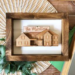 Custom Home Ornament Or Magnet, Unique Christmas Gift, House Warming Illustration, Personalized Gift For Mom, Our First - thumbnail 3