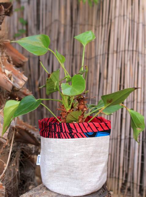 "Wax & Lin Pot Cover ""Winneba" - image 1