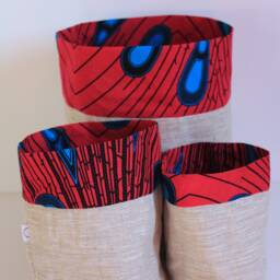 "Wax & Lin Pot Cover ""Winneba" - thumbnail 3
