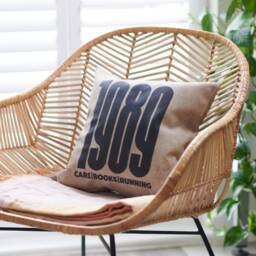 Personalised Favourite Thing Bold Date Cushion - Custom Year Pillow Birthday Gift Unique Home Decor Special Occasion Present - thumbnail 2