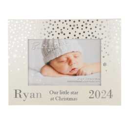 2025 Personalised Baby Memory Box & Photo Frame Christmas Keepsake - New Baby's First Album Little Star - thumbnail 3
