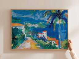 Colombia Travel Poster South America Landscape Art Print - thumbnail 1