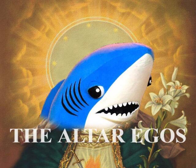 Left Shark Funny Prayer Candle, Katy Perry Prayer Religious Candle - image 1