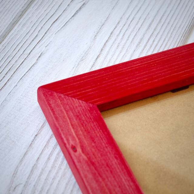 A2 Frame Poster - Red Picture Large Photo Big Modern Classic Frames Handmade Wedding Mounted Option - image 1