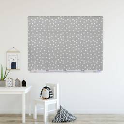 White & Grey Heart Roller Blind, Children's Made To Measure, Heart Blind - thumbnail 2