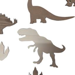 Pack Of 7 Wooden Dinosaurs - Dinosaur Wall Art Blanks - thumbnail 2