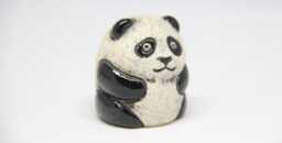 Ceramic Panda Sculpture Collectible Figurine, Unique Artwork - 1.96 - thumbnail 1