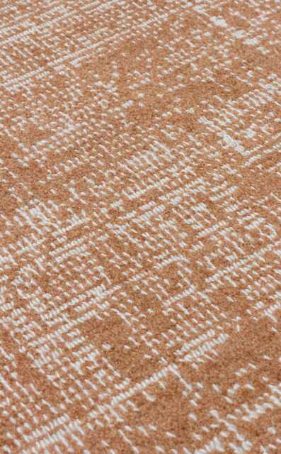 Terracotta Flat Rug Soft Textured Polyester, Modern Minimalist Decor - image 1